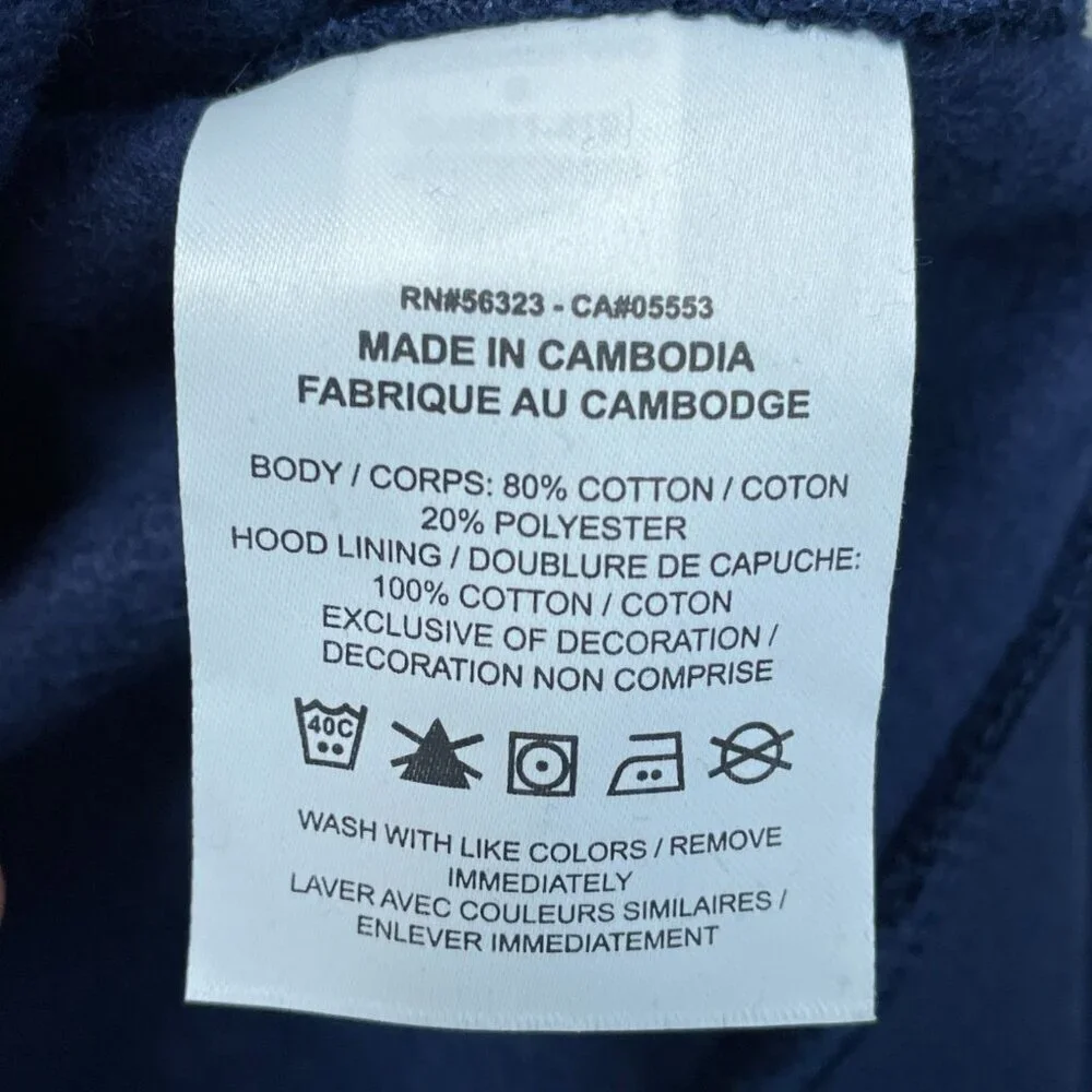 Copy Nike Men's Navy Blue Small Hoodie Pullover Sweatshirt With Pocket K1115